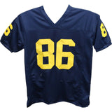 Luke Schoonmaker Autographed College Style Blue Jersey Beckett 42732