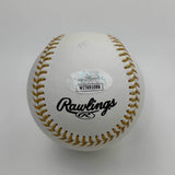 Autographed/Signed Rafael Palmeiro Gold Glove Rawlings Baseball ROML JSA COA