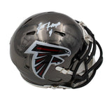 Brett Favre Signed Atlanta Falcons Speed Chrome NFL Mini Helmet