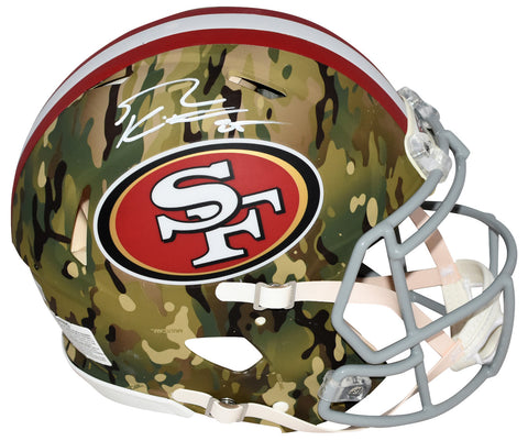 GEORGE KITTLE SIGNED SAN FRANCISCO 49ERS CAMO AUTHENTIC SPEED HELMET BECKETT
