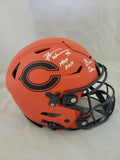 BRIAN URLACHER "HOF 18 & BEAR DOWN" SIGNED CHICAGO BEARS RAVE SPEEDFLEX HELMET