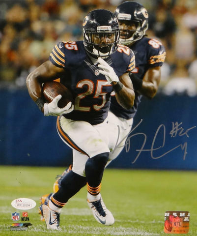 Ka'Deem Carey Signed *Silver Bears 8x10 Running W/ Ball P. F. Photo- JSA W Auth