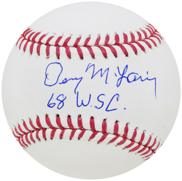 Denny McLain Signed Official MLB Baseball w/68 WSC - (SCHWARTZ SPORTS COA)