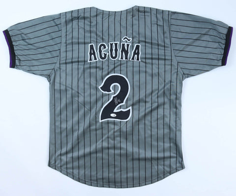 Luisangel Acuna Signed New York Mets City Connect Jersey (JSA) N.Y. Infielder