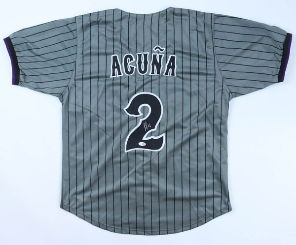 Luisangel Acuna Signed New York Mets City Connect Jersey (JSA) N.Y. Infielder