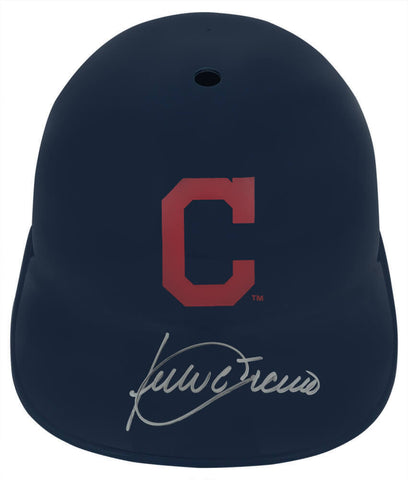 Julio Franco Signed Cleveland Indians Souvenir Replica Batting Helmet - (SS COA)