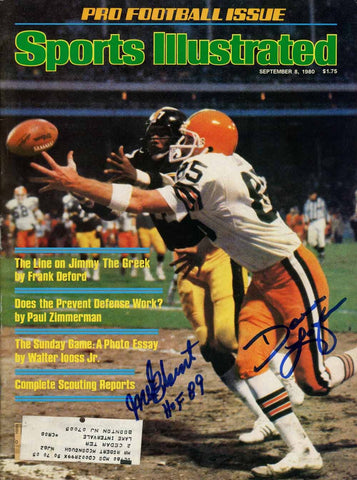 Mel Blount & Dave Logan Signed Magazine Sports Illustrated 9/8/1980 BAS 50696