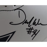 Demarcus Ware Autographed Dallas Cowboys Logo Football Beckett Witness 56377