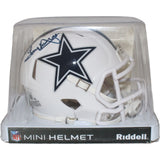 Tony Dosett Signed Dallas Cowboys 22 Alt Mini Helmet Beckett 40982