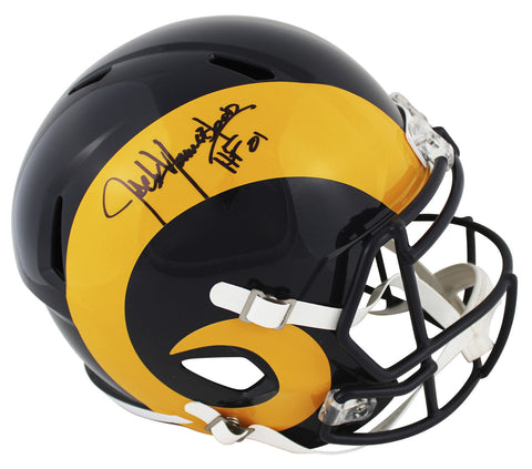Rams Jack Youngblood "HOF 01" Signed 1981-99 TB Full Size Speed Rep Helmet BAS