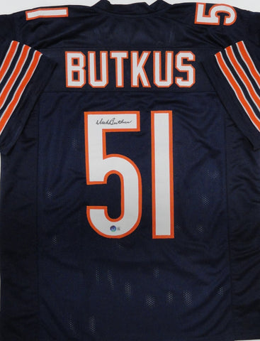 Bears Hall of Famer DICK BUTKUS Signed Custom Replica Chicago Jersey AUTO - BAS