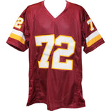 Dexter Manley Autographed Pro Style Red XL Jersey All Pro Beckett Witness 51675