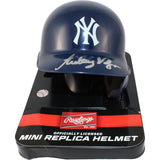 Anthony Volpe Autographed New York Yankees Rawlings Mini Helmet Fanatics 53699