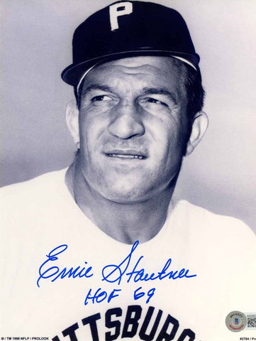Ernie Stautner Autographed Pittsburgh Steelers 8x10 Photo HOF Beckett 50593