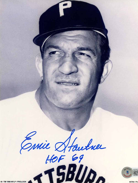 Ernie Stautner Autographed Pittsburgh Steelers 8x10 Photo HOF Beckett 50593
