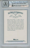 William Shatner Signed 2017 Topps Allen & Ginter 246 10 auto Card Slab BAS 57130
