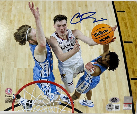 Christian Braun Autographed Kansas Jayhawks 8x10 Photo - Beckett COA