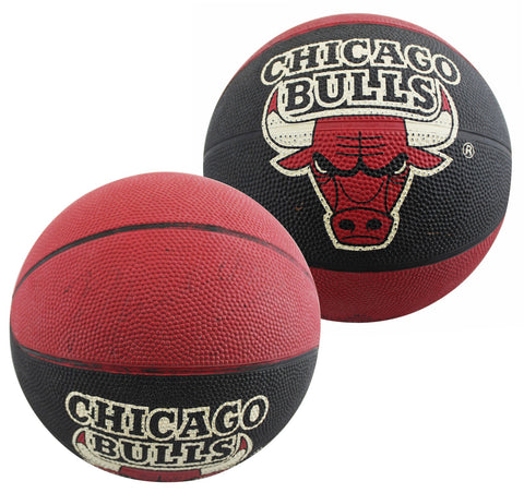 Bulls Michael Jordan Signed Chicago Bulls Mini Logo Basketball BAS #AE13994