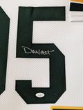 FRAMED GREEN BAY PACKERS DEVONTE WYATT AUTOGRAPHED SIGNED JERSEY JSA COA