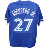 Vladimir Guerrero Jr. Autographed/Signed Pro Style Blue Jersey JSA 44560