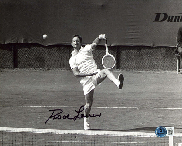 Rod Laver Authentic Signed 8x10 Black & White Horizontal Photo BAS #BM01733