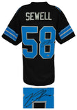 Penei Sewell Signed Black Alternate Custom Football Jersey - (BECKETT COA)