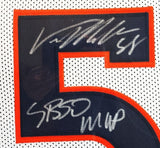Von Miller Autographed/Inscribed SB50 MVP Broncos Jersey in Deluxe Frame Beckett