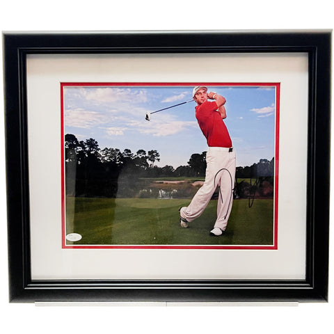 Dustin Johnson Autographed 16x20 Photo Framed - JSA COA, PGA & Major Champion