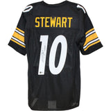Kordell Stewart Autographed/Signed Pro Style XL Black Jersey Slash Beckett 52786