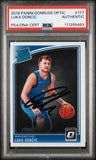 Luka Doncic Signed 2018 Panini Donruss Optic Rated Rookie #177 Card PSA Slabbed