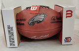 SAQUON BARKLEY SIGNED PHILADELPHIA EAGLES NFL OFFICIAL THE DUKE FOOTBALL BAS QR