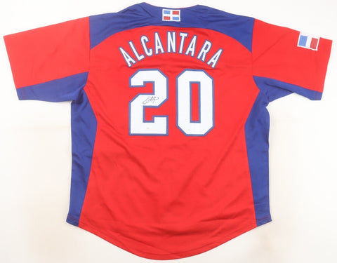Sandy Alcantara Signed Dominican Republic Baseball Classic Jersey (JSA COA)