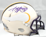 Adrian Peterson Autographed Vikings Retro Speed Mini Helmet - Beckett W Hologram