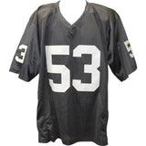 Bill Romanowski Autographed Pro Style Black XL Jersey Beckett Witness 50827