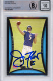 Joe Flacco Autographed 2008 Bowman #170 (Grade 10) Beckett Slabbed 39935