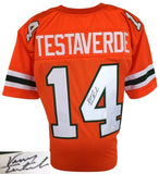 Vinny Testaverde Signed Miami Hurricanes Jersey (JSA COA) 2xPro Bowl Q.B.