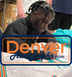 Tyreek Hill Autographed/Signed Pro Style White XL Jersey Beckett 36250