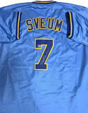 Brewers DALE SVEUM Signed Custom Replica BLUE Milwaukee Jersey AUTO - BAS