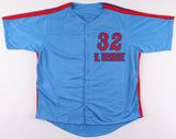 Dennis Martinez Signed Montreal Expos "El Presidente"Jersey Inscribed PG 7/28/91