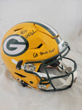 MATTHEW GOLDEN SIGNED GREEN BAY PACKERS SPEEDFLEX HELMETW/ INSCRIPTION BECKETT