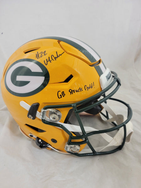 MATTHEW GOLDEN SIGNED GREEN BAY PACKERS SPEEDFLEX HELMETW/ INSCRIPTION BECKETT