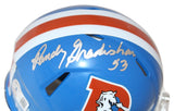 Randy Gradishar Signed Denver Broncos 75-96 Speed Mini Helmet Beckett 40219