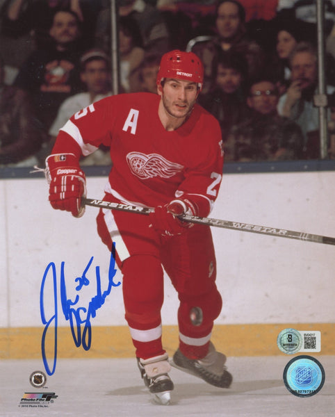 Red Wings John Ogrodnick Authentic Signed 8x10 Vertical Photo BAS #BV04217