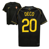 Deco Signed Portugal Away Soccer Jersey #20 with Beckett COA