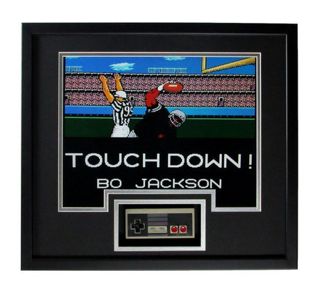 Bo Jackson Oakland Raiders Tecmo Bowl Shadow Boxed Controller Framed 166671