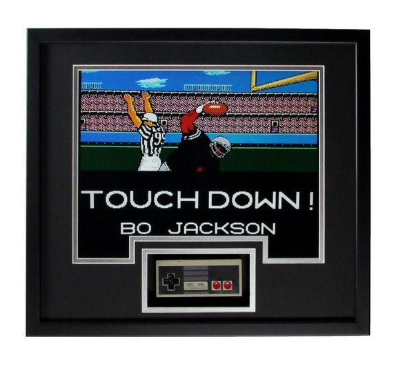 Bo Jackson Oakland Raiders Tecmo Bowl Shadow Boxed Controller Framed 166671