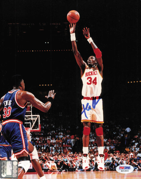 Hakeem Olajuwon Autographed Signed 8x10 Photo Houston Rockets PSA/DNA #H21603