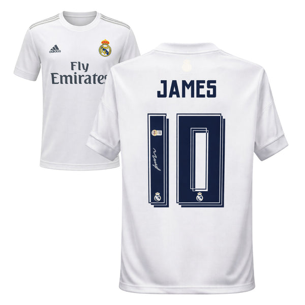 James Rodriguez Signed Real Madrid FC Soccer Jersey #10 with Beckett Witness