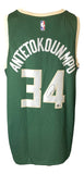Giannis Antetokounmpo Signed Milwaukee Bucks Nike Swingman Jersey BAS