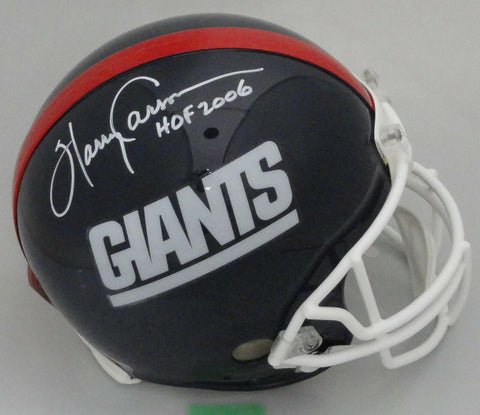 NY Giants HARRY CARSON Signed Full Size Authentic Helmet w/ HOF 2006 AUTO - BAS